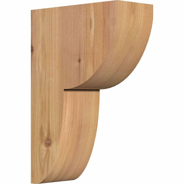 Ekena Millwork Crestline Smooth Corbel, Western Red Cedar, 3 1/2"W x 8"D x 12"H COR04X08X12CRE00SWR - main
